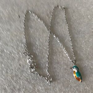 Silver Bird Pendant Necklace